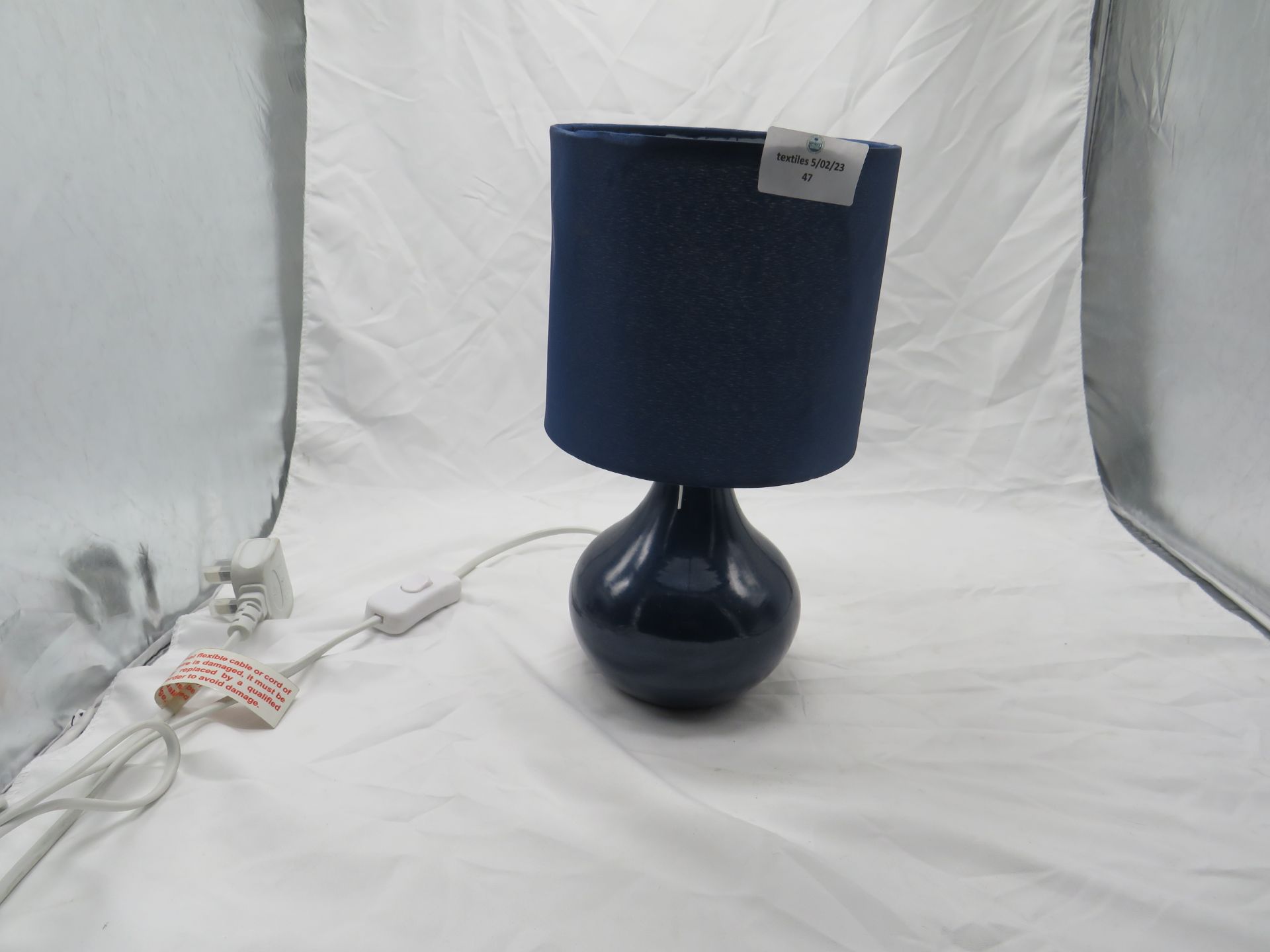 EX-Display 2 X Lamps Blue With Shades