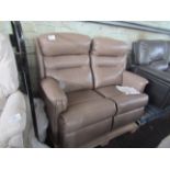 HSL Ripley 2 Seater Sofa Arizona Mushroom Leather RRP £2600.00
