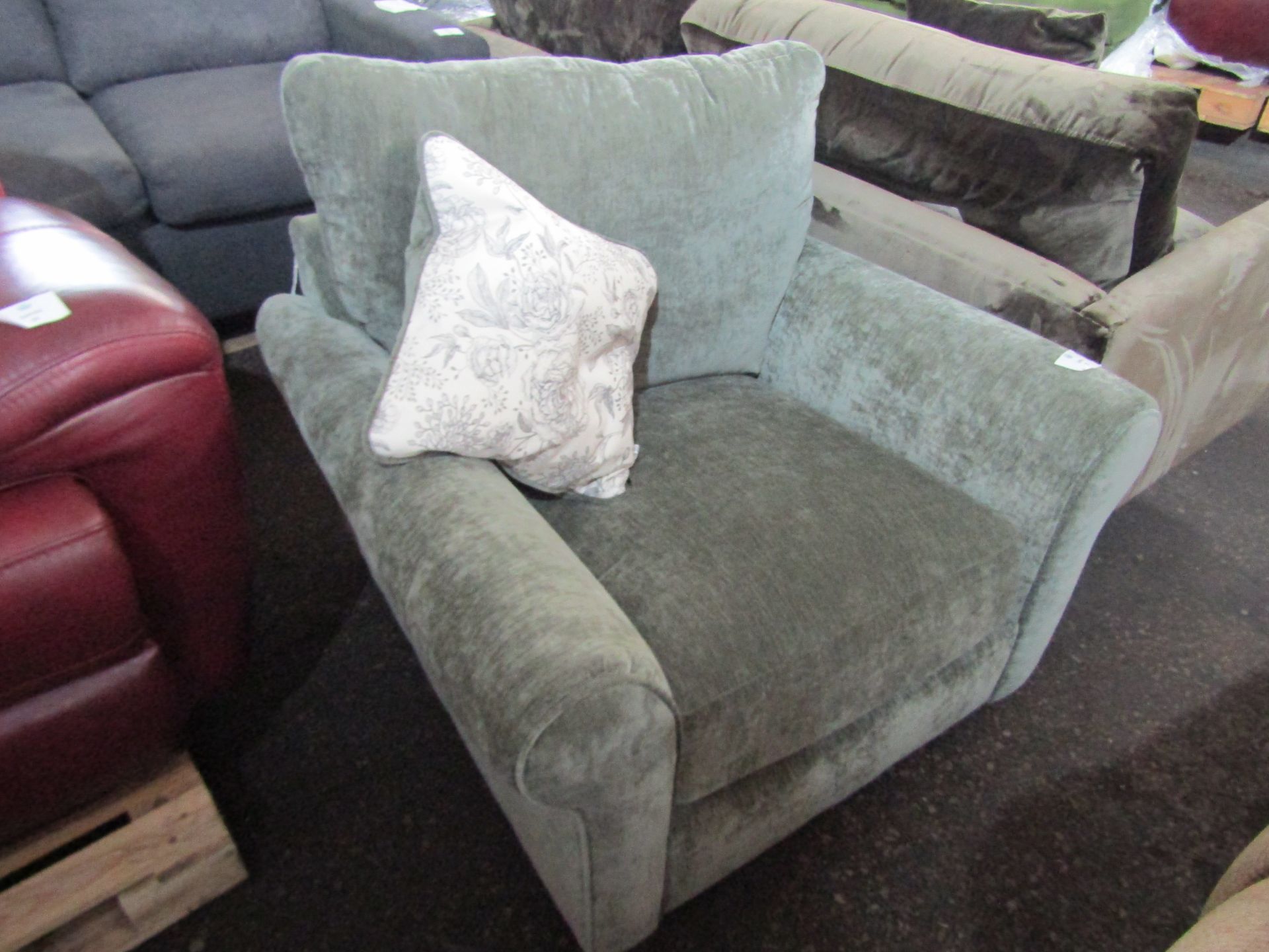 Oak Furnitureland Bramble Country Style Armchair in Pellier Thyme RRP £679