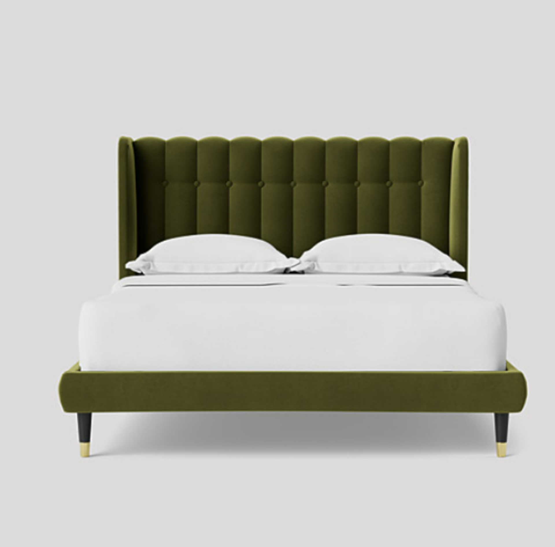 Swoon Kipling King Size Divan in Fern Easy Velvet RRP ??1249.00Sleep easy knowing you???ve made - Image 2 of 3