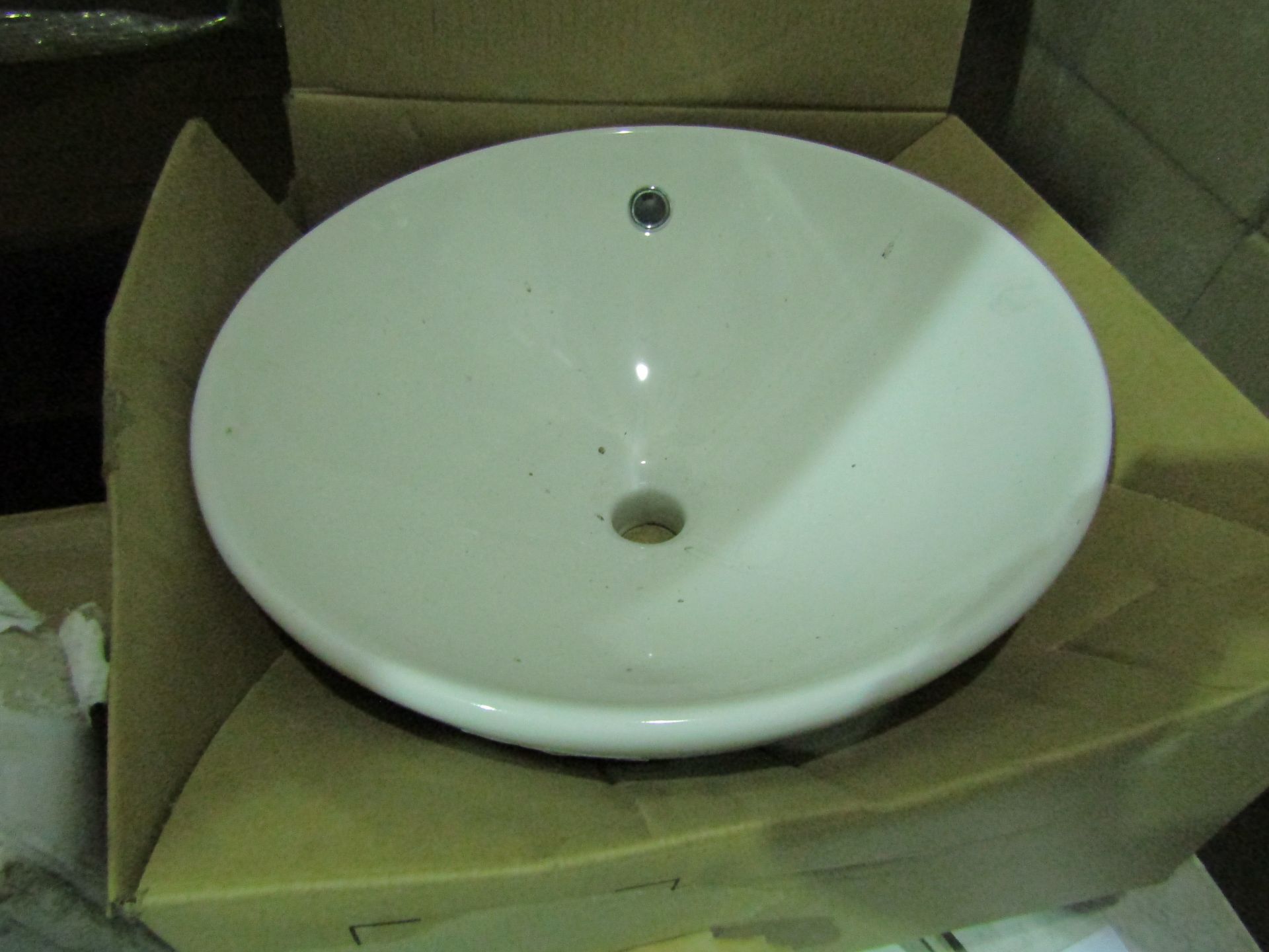 Laufen made "pudding bowl" Basins 450mm Diameter - New & Boxed.