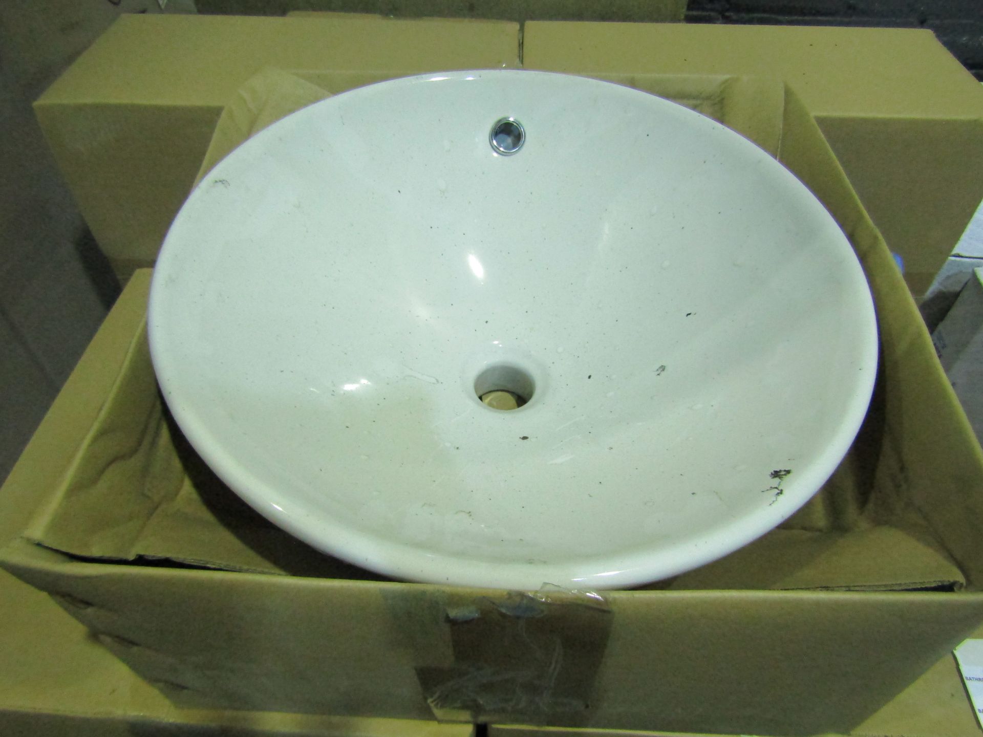 Laufen made "pudding bowl" Basins 450mm Diameter - New & Boxed.