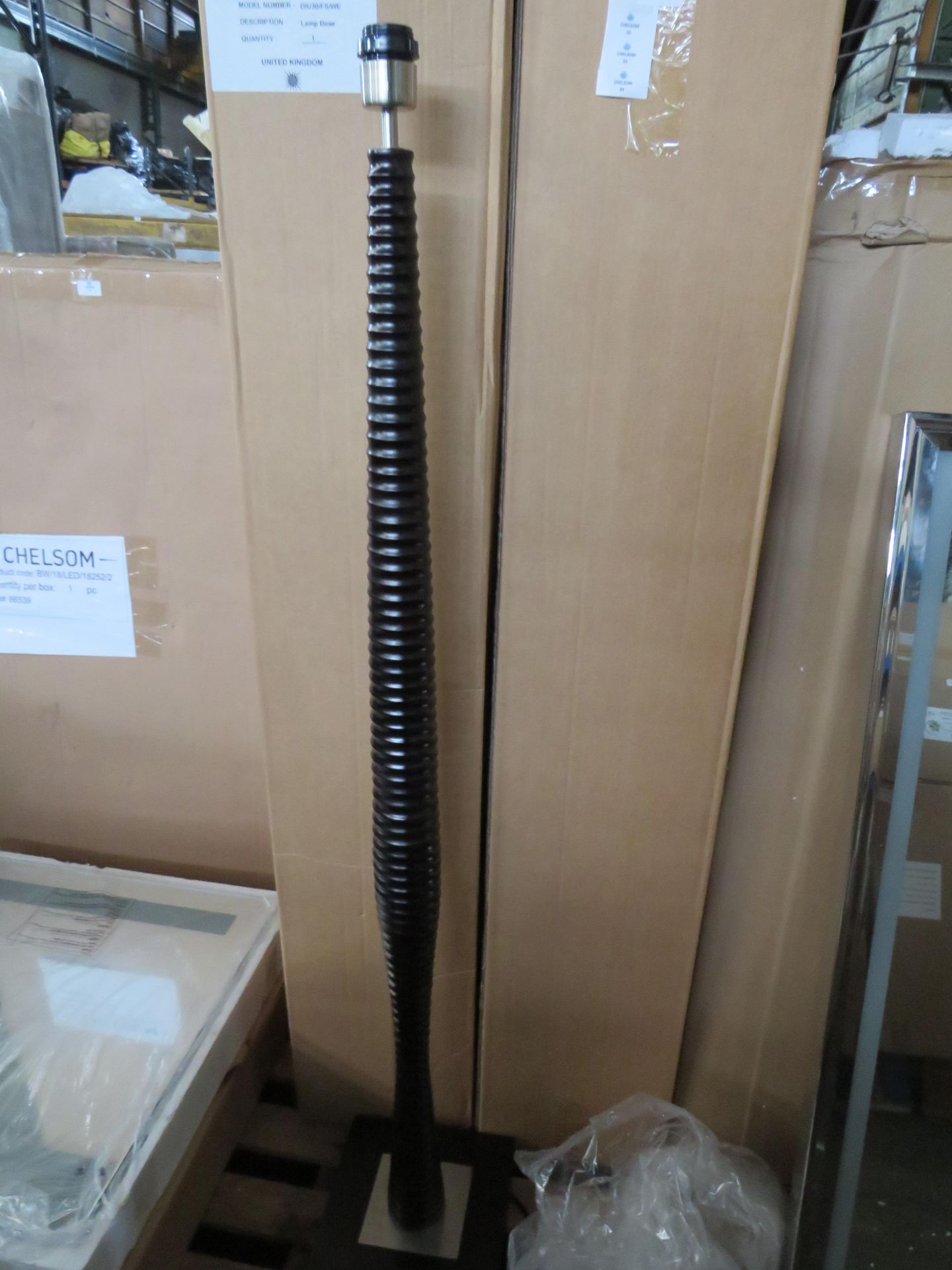 Chelsom - Darkwood Floor Lamp ( DK/30/FS/WE ) - New & Boxed.