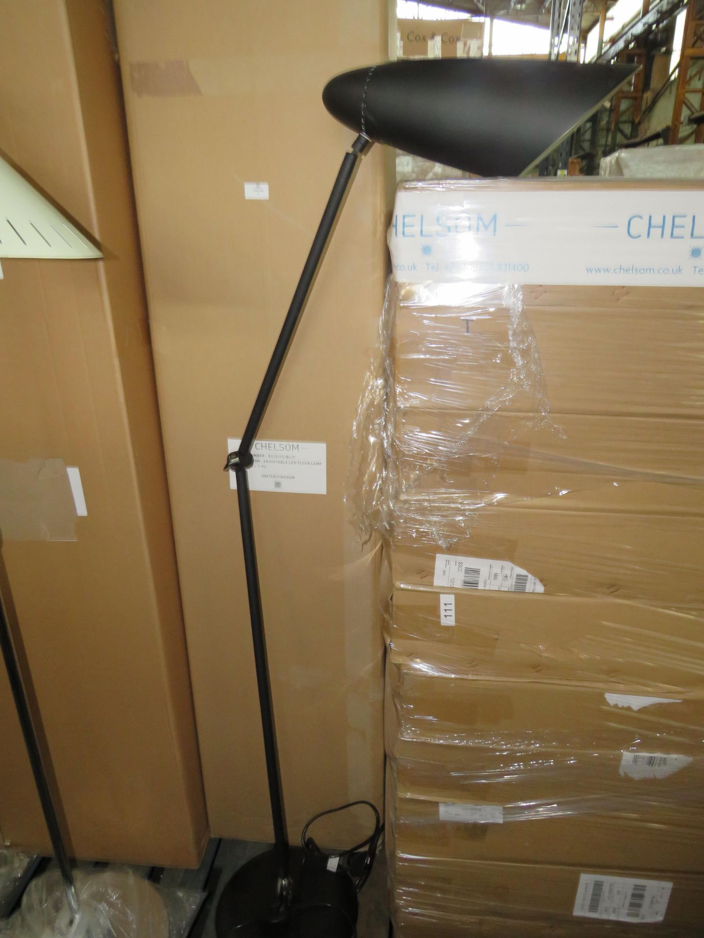 Chelsom - Adjustable LED Floor Lamp - Black / BU/8/FS/BL/C - New & Boxed.