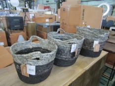 Cox & Cox Black Ombre Storage Baskets RRP £95.00