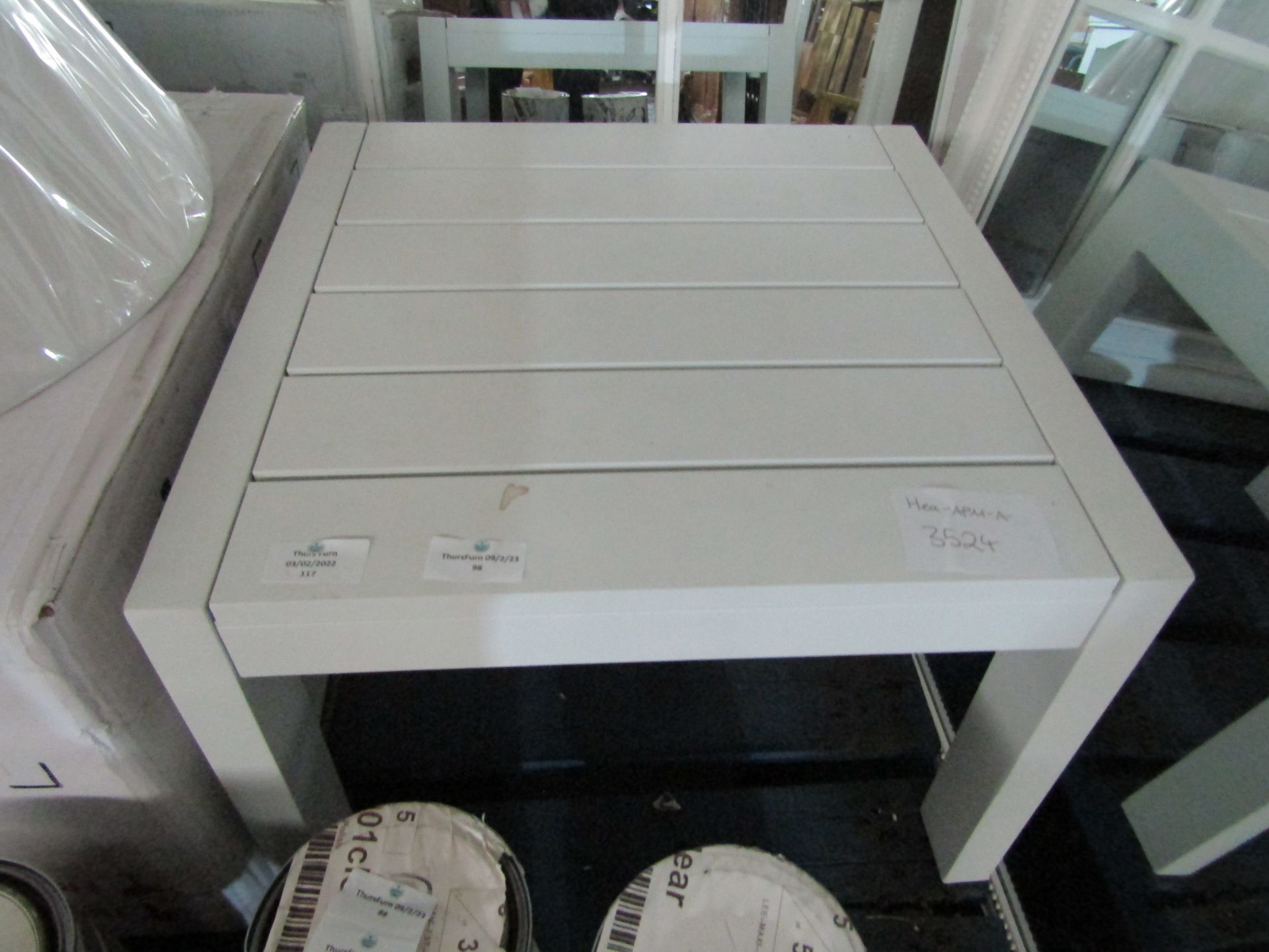 Heals Eos Side Table White 148x40x43cm CF-MH805/WHT RRP £200.00