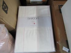 Swoon Napier Bed Linen Double 100% Cotton Pink RRP £89.00