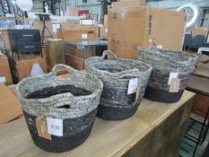 Cox & Cox Black Ombre Storage Baskets RRP £95.00
