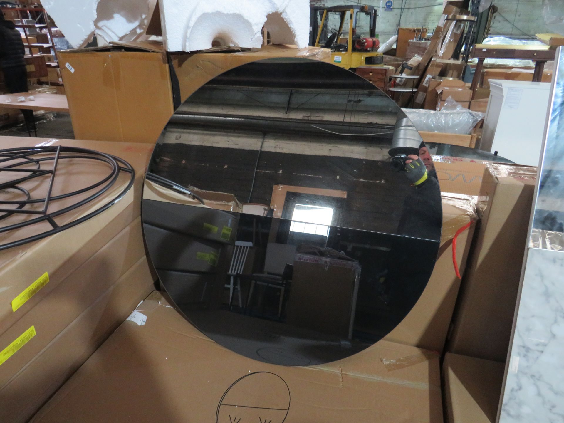 SEI Furniture Round Decorative Mirror RRP £123.99 - New! Overstock!