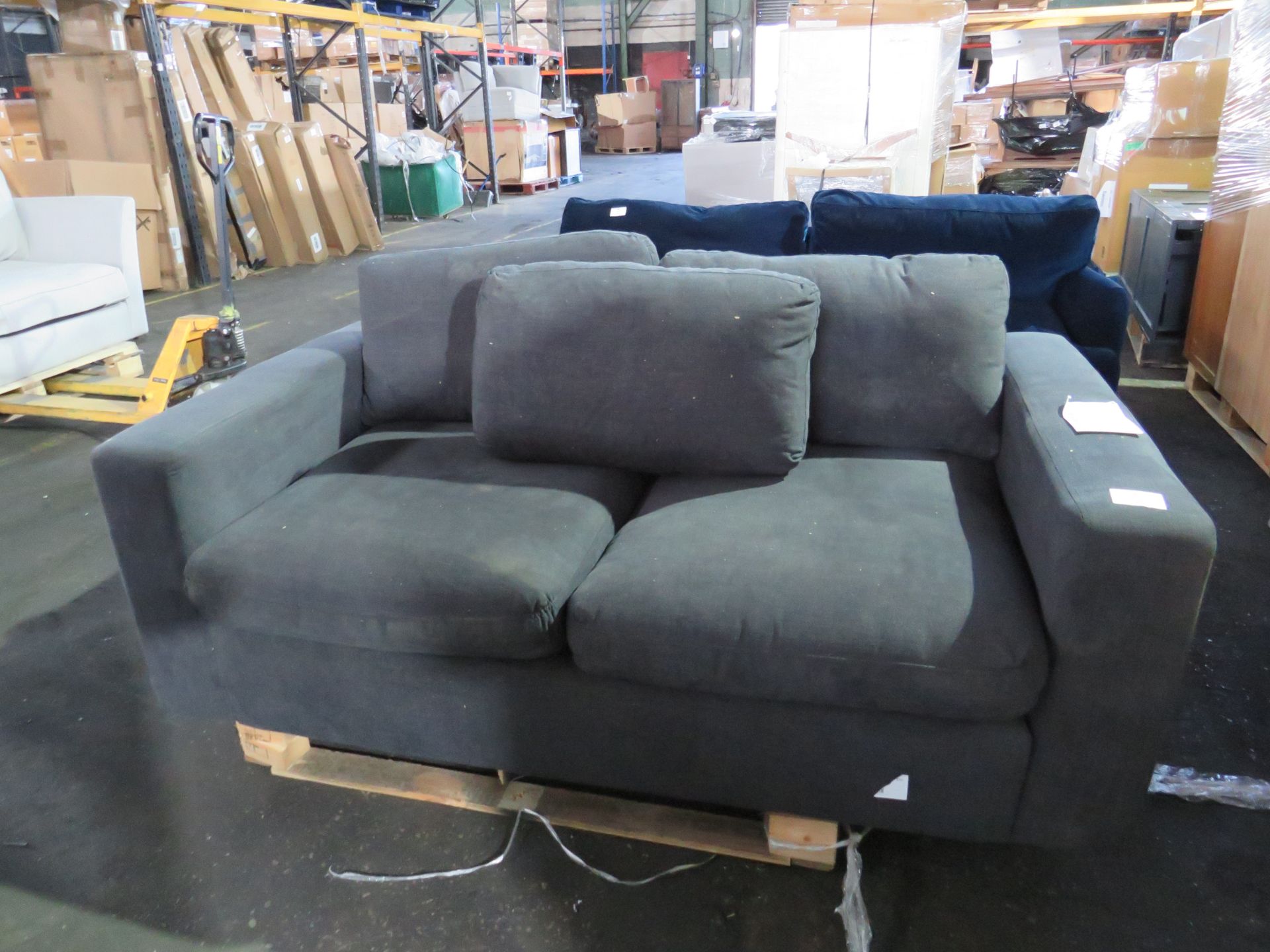 Swoon Seattle MTO Two Seater Sofa in Plain Ebony RRP ??1499.00 SKU SWO-AP-seattletwoplainebony-BER- - Image 2 of 3