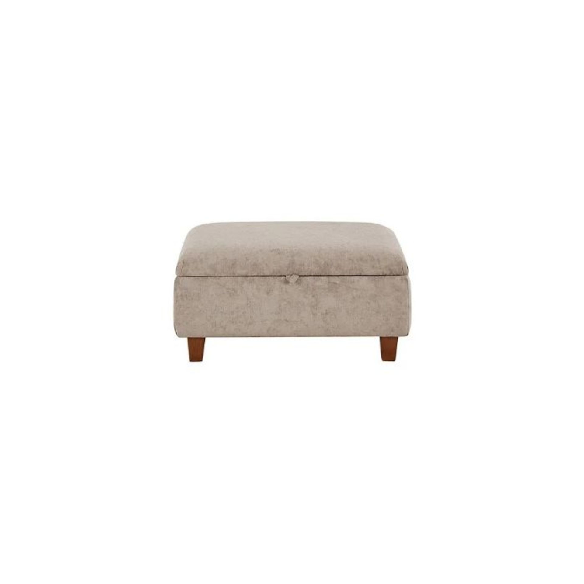 Oak Furnitureland Broadway Storage Footstool in Beige fabric RRP 449.99 Grade BC - Image 2 of 5