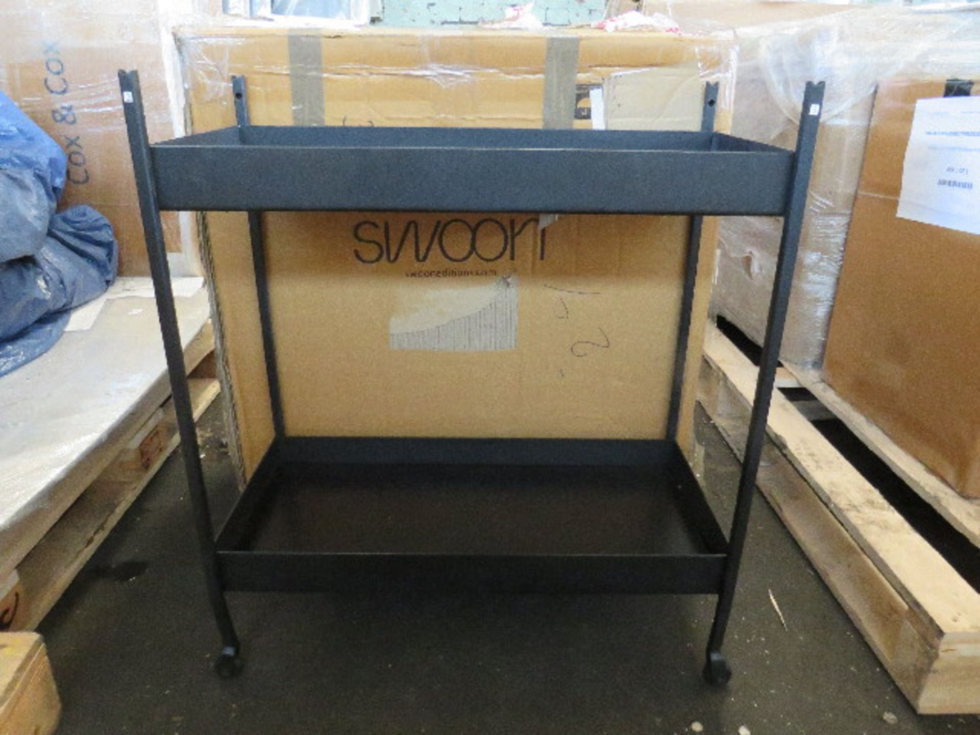 Swoon Thell Bar Trolley in Matt Black RRP 349.00 SKU SWO-AP-thellbartrolleymng-BC10198 PID SWO-AP101