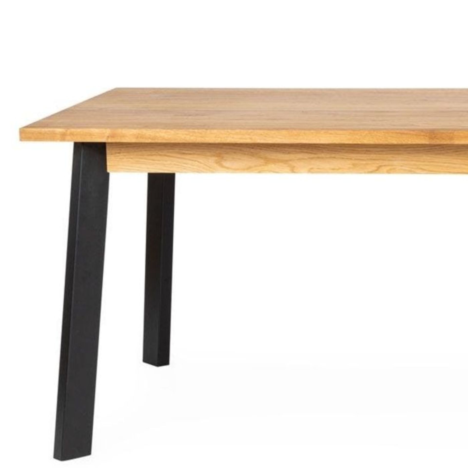 Heals Nova Extending Dining Table Smoked Oiled Oak L200 + 50cm x2 RRP 3899 Grade BC - Image 6 of 6