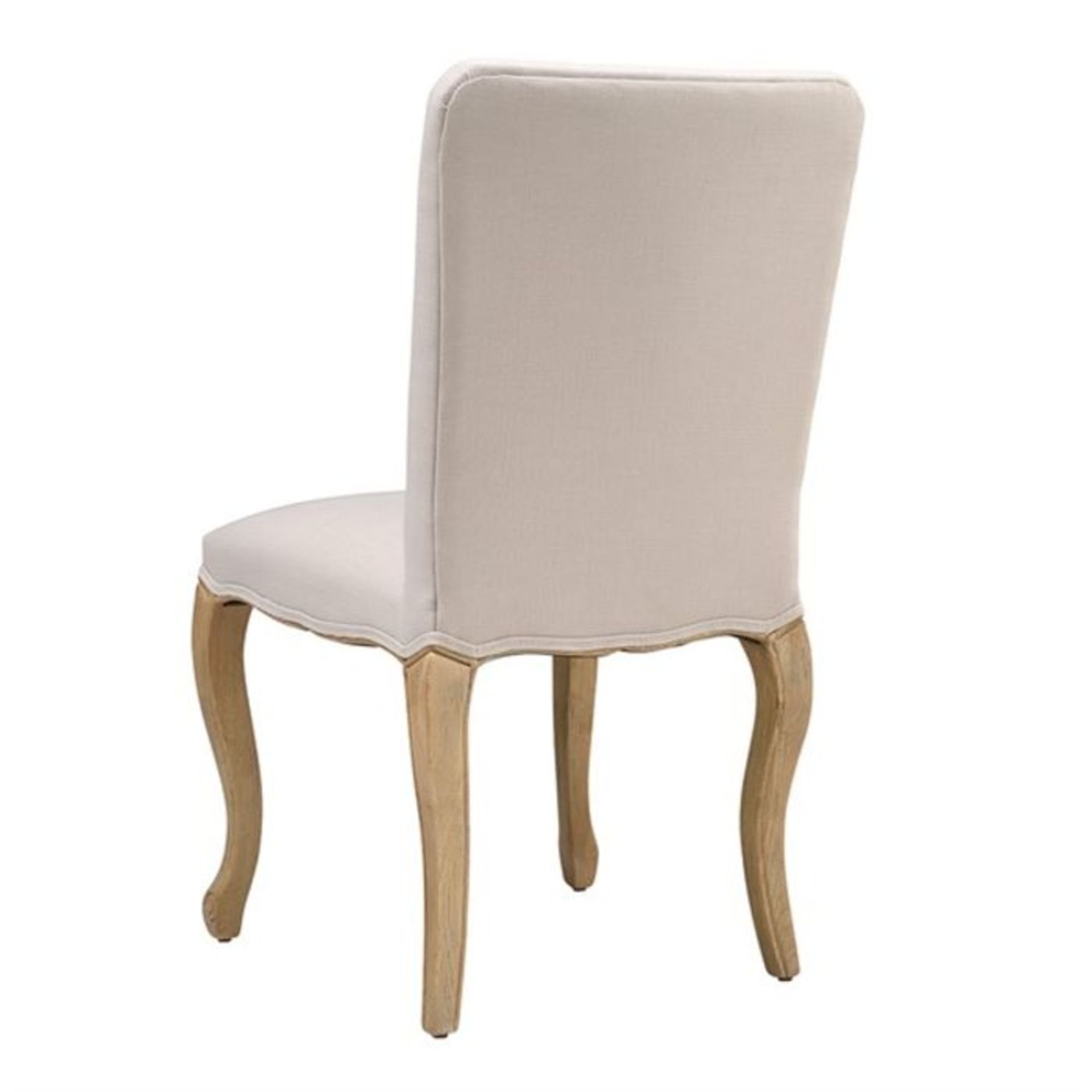 Cotswold Company Camille Limewash Oak Stone Linen Dining Chair RRP 275.00 Grade BC ref 1641 - Image 7 of 8