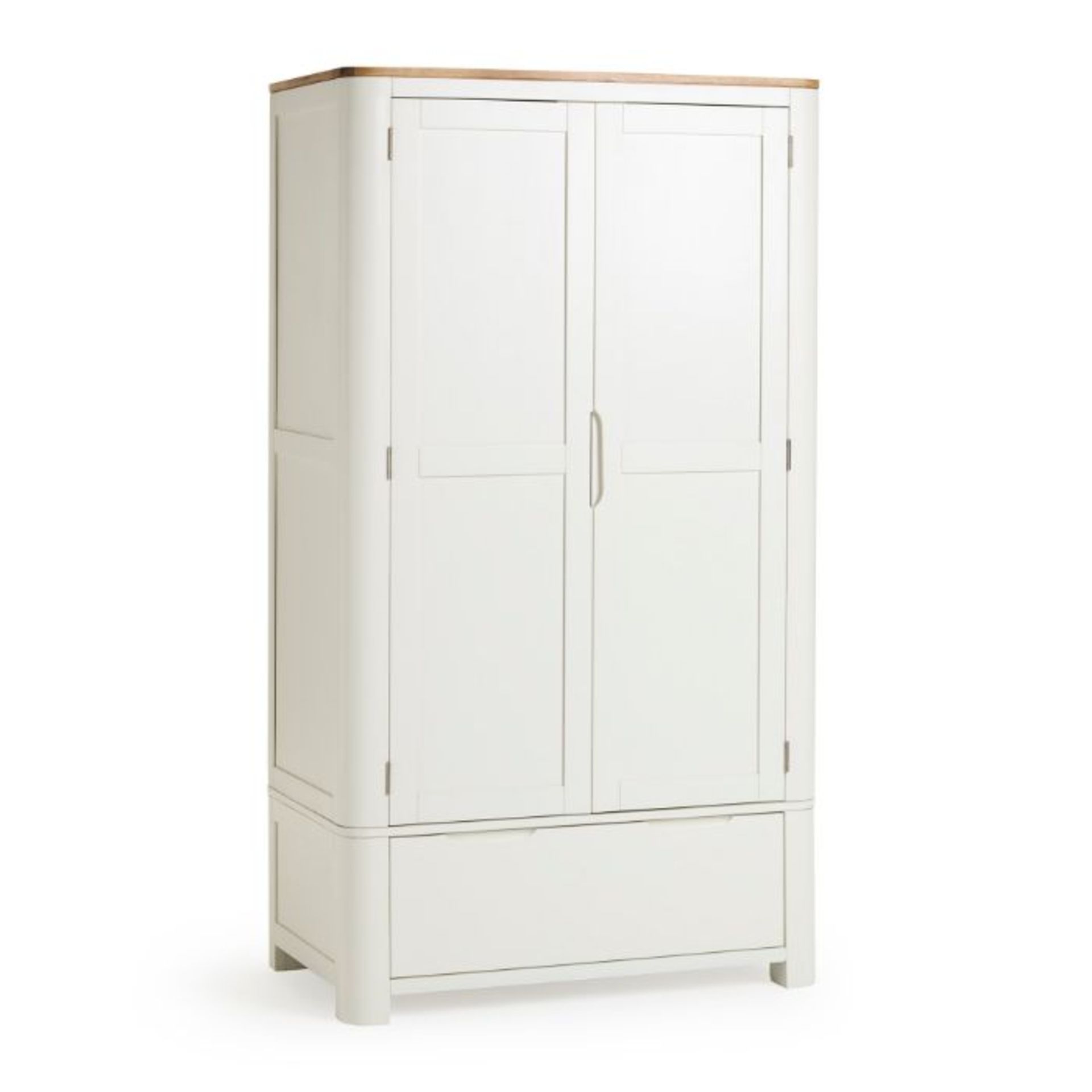 Oak Furnitureland Hove Natural Oak And Painted Double Wardrobe RRP 694.99 Grade B - Image 7 of 12