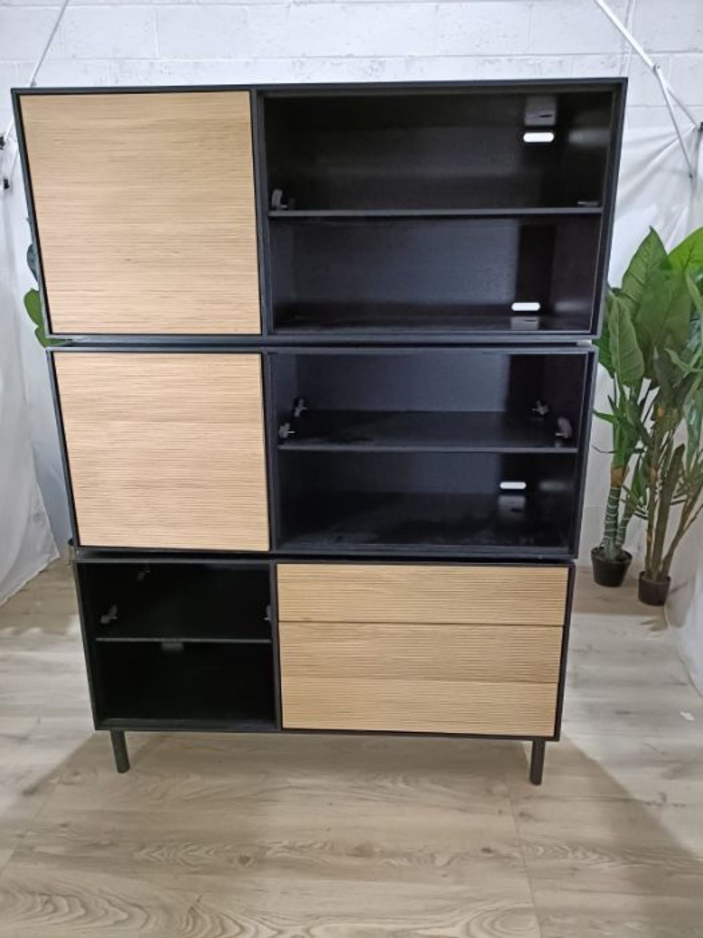 Heals Modulo Cabinet Right Hand Door Drawer Black Carcass RRP £6420.00 - Image 9 of 14