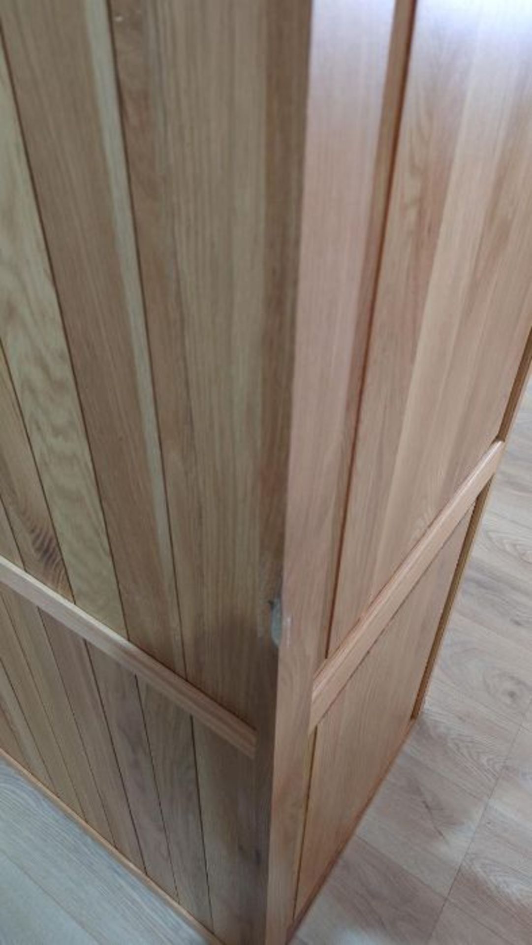 Oak Furnitureland Canterbury Natural Solid Oak Double Wardrobe RRP 699.99 - Image 3 of 12