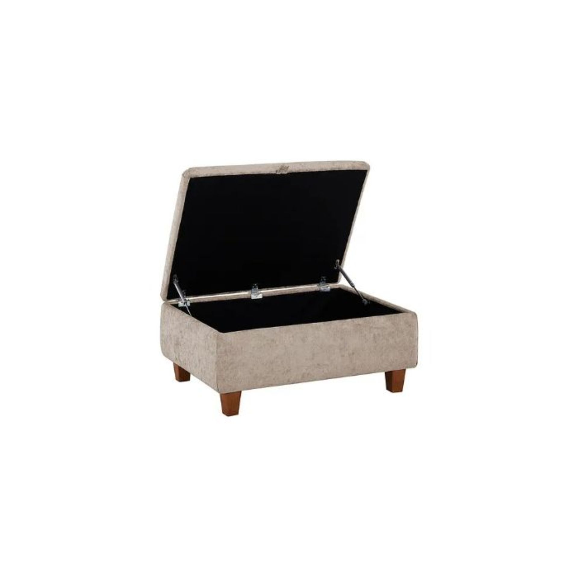 Oak Furnitureland Broadway Storage Footstool in Beige fabric RRP 449.99 Grade BC - Image 3 of 5