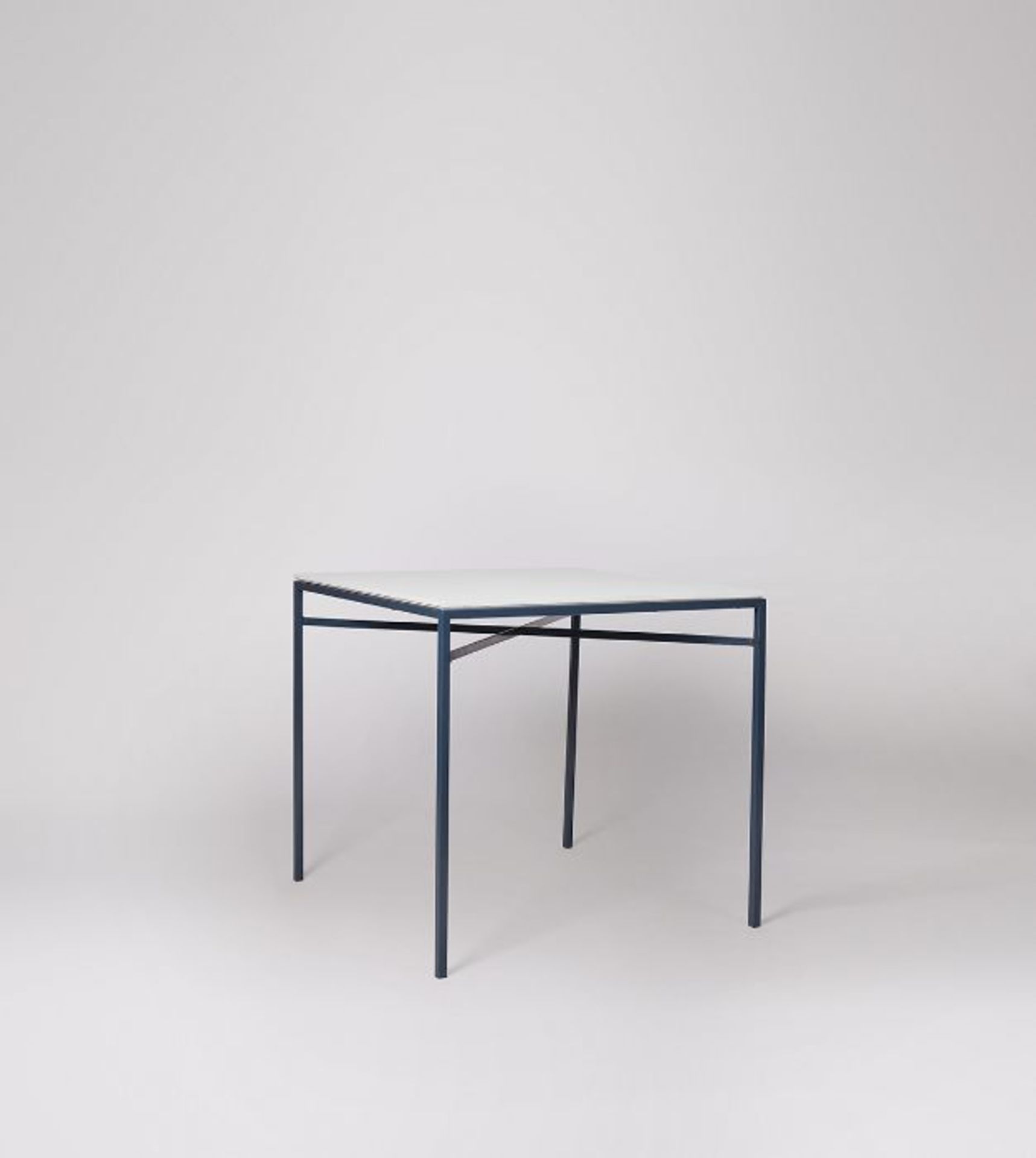 Swoon Docklands Dining Square Dining Table Navy and White RRP £199.00 - Grade B - Image 2 of 3