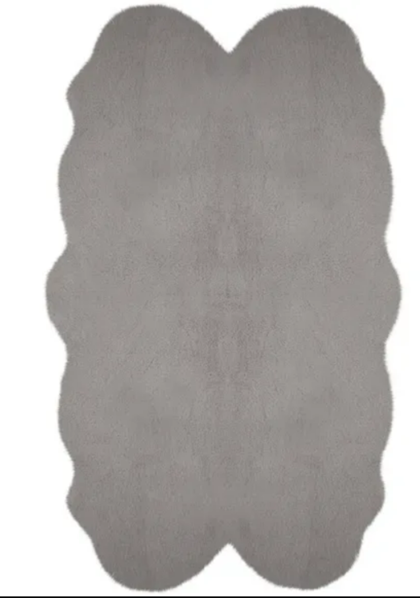 Supersoft Faux Fur Square Rug Soft Grey 200X200cm SOFT GREY RRP ¶œ49.00