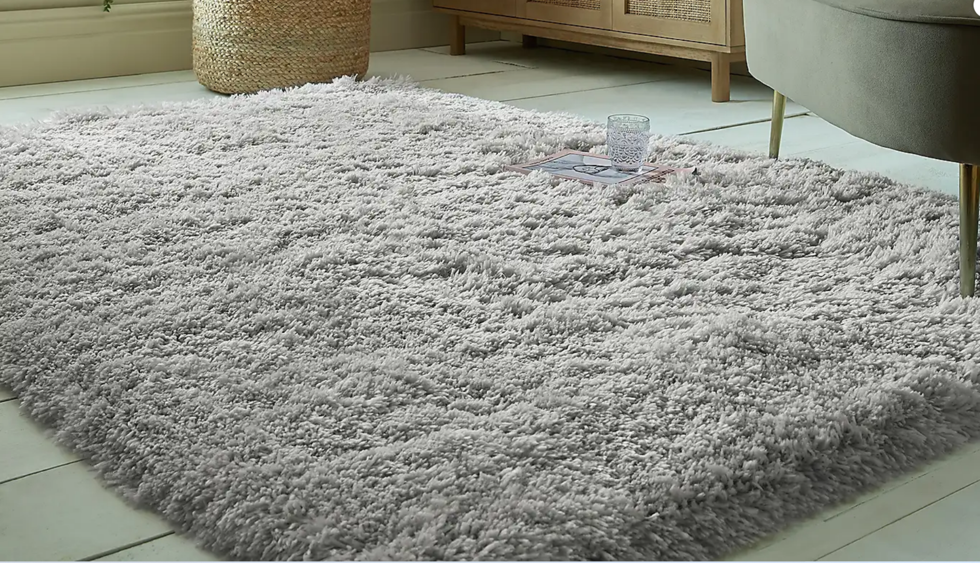 Polar Shaggy Rectangle Rug Natural 200X290cm NATURAL RRP ¶œ199.00