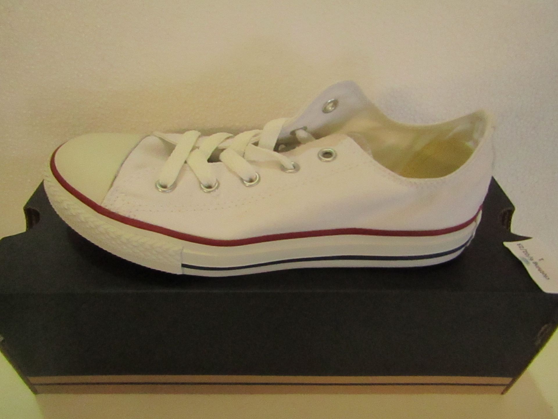 Converse All Star Optical White Canvas Trainer size UK 2.5 new & boxed