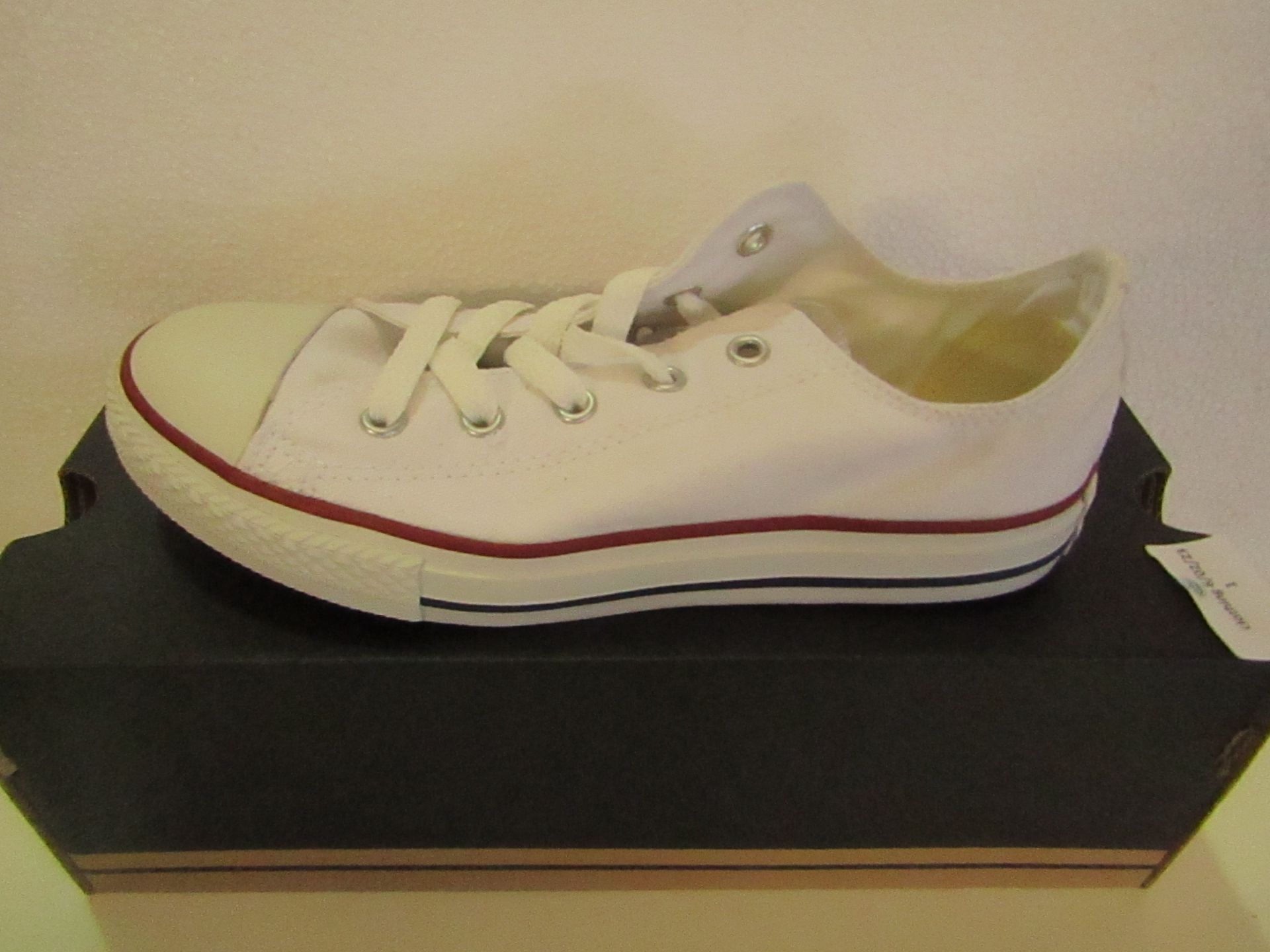 Converse All Star Optical White Canvas Trainer size UK 2.5 new & boxed