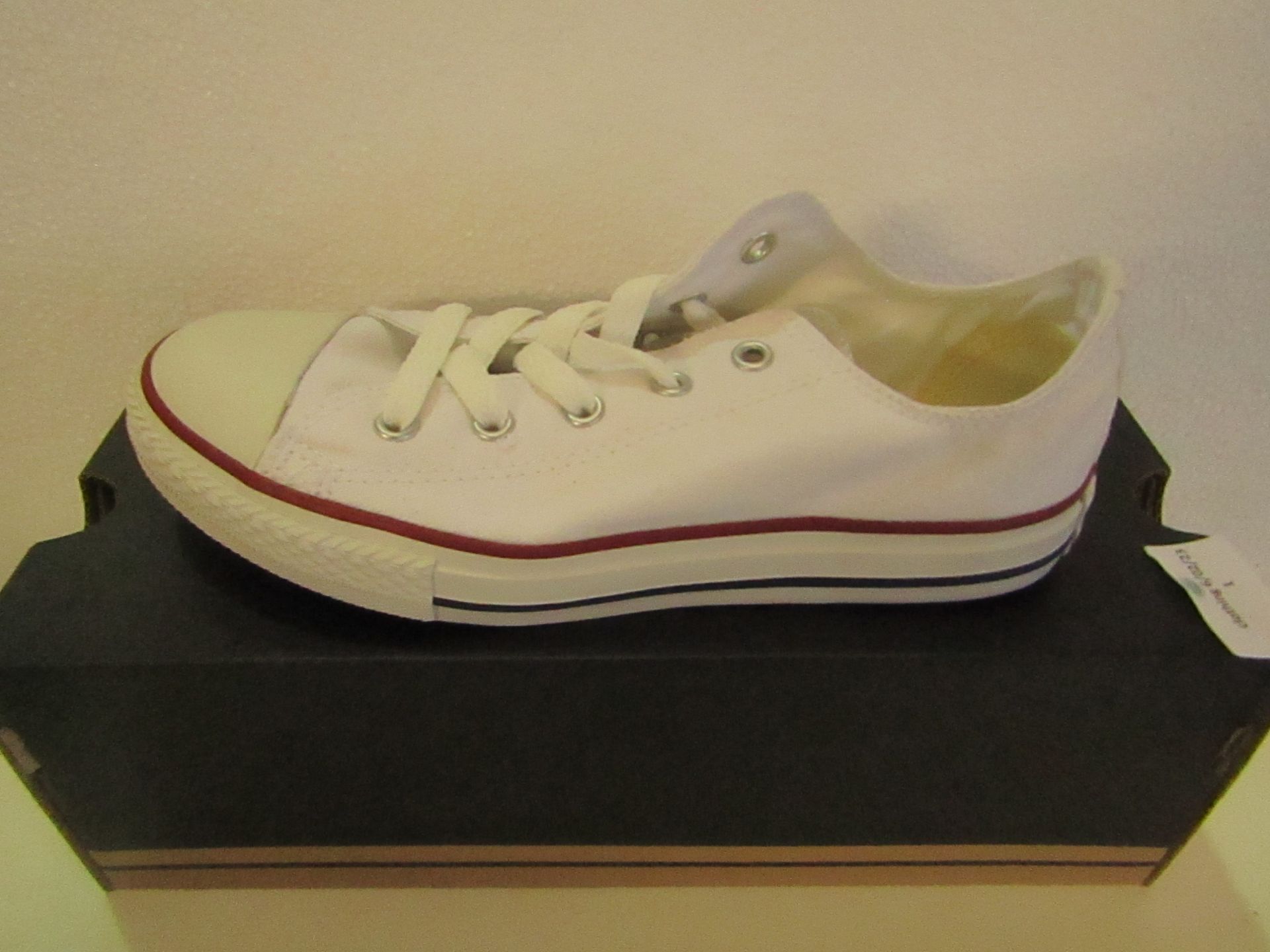 Converse All Star Optical White Canvas Trainer size UK 2.5 new & boxed