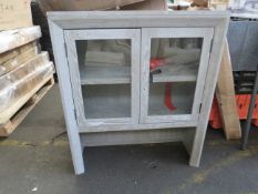 Oak Furnitureland - Willow Grey Solid Small Dresser ( Only Top Half Present ) - No Visible Damages &