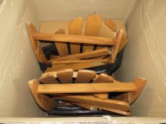 Royal Craft - Brown Wooden Outdoor Chairs - Unassembled, Unchecked & Boxed.