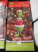 3x Jim Shore - The Grinch Christmas Decoration Ornament - All Damaged, May Be Repairable.