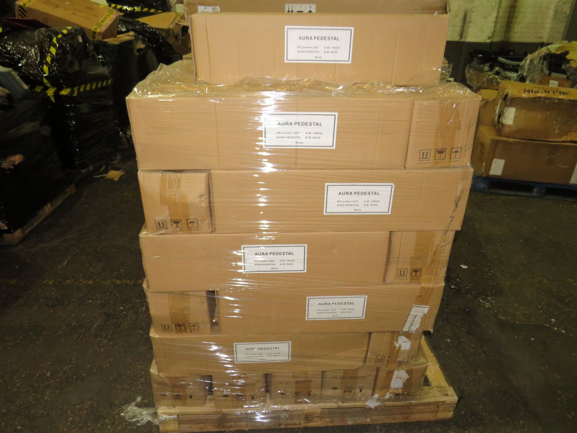 1x Pallet Containing Approx 32x Aura Pedestals - All Unchecked & Boxed, - Image 2 of 2