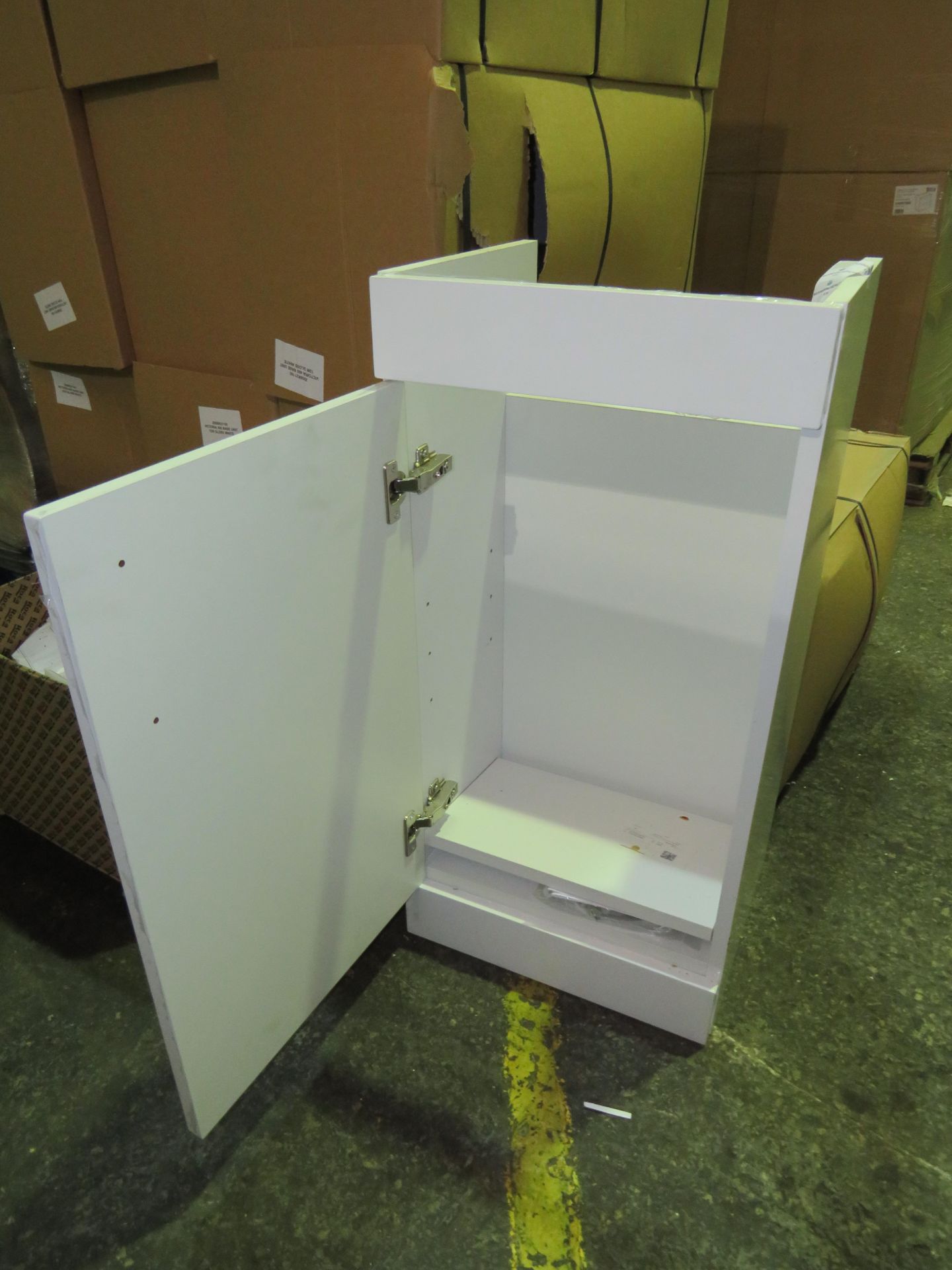 1x Pallet Containing 8x Roca - Gloss White 1-Door 400 Unit - New & Boxed. - Image 3 of 3