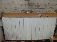 Carisa - Nemo Monza Double Textured White Radiator - Good Condition, Hanging Kit Included & Boxed.