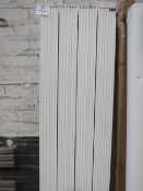 Carisa - Nemo Double Textured White Tall Radiator - 1800x 370 - Two Dints Present, No Hanging Kit,