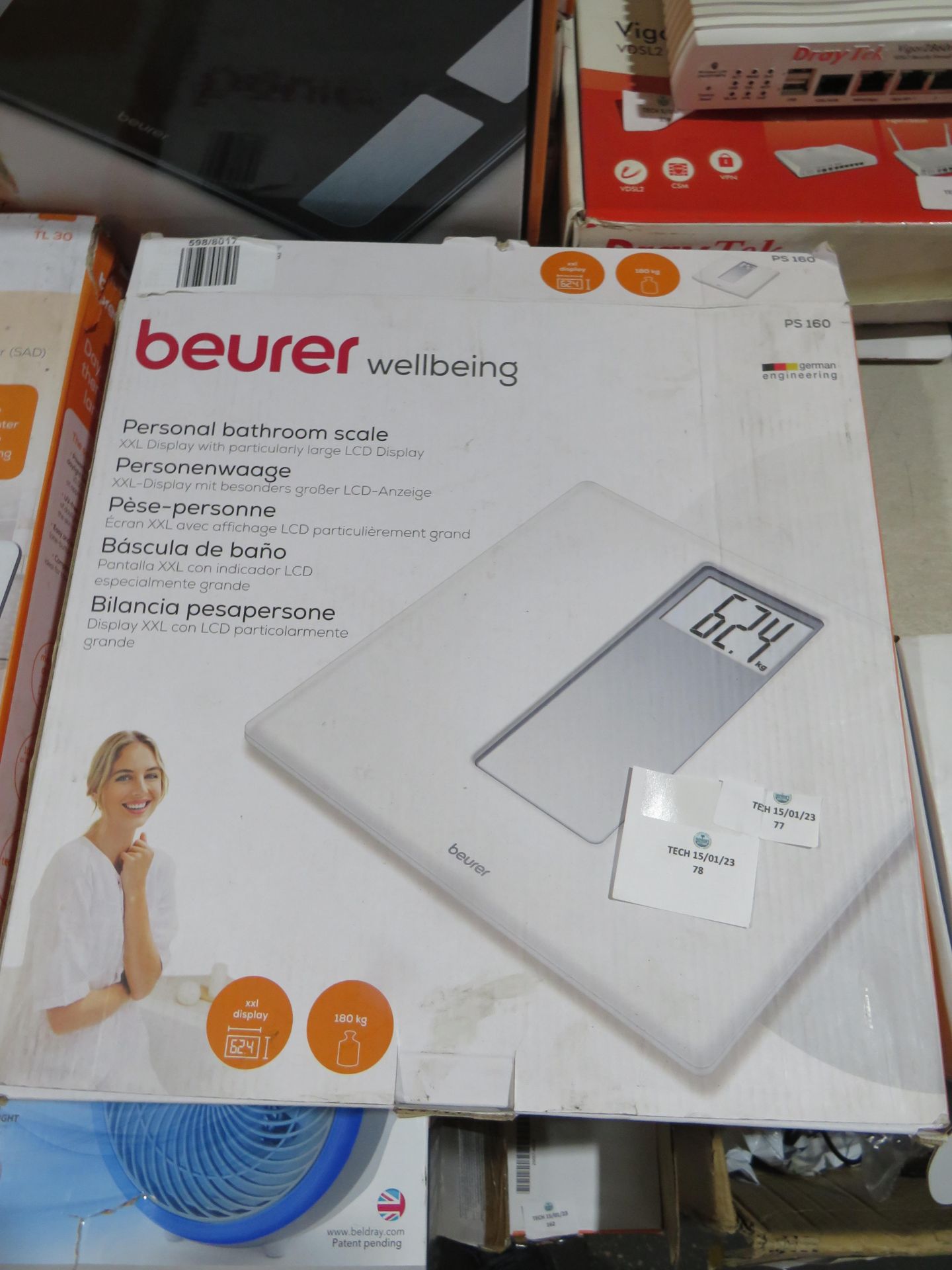 Beurer - Personal Bathroom Scale - PS160 - grade B & Boxed.