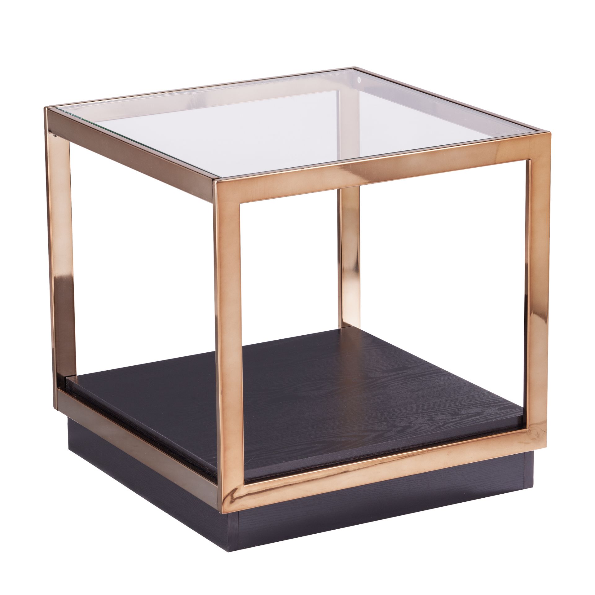 SEI Furniture Lexina Glass-Top Champagne and Black End Table RRP £178.99 - Image 5 of 5