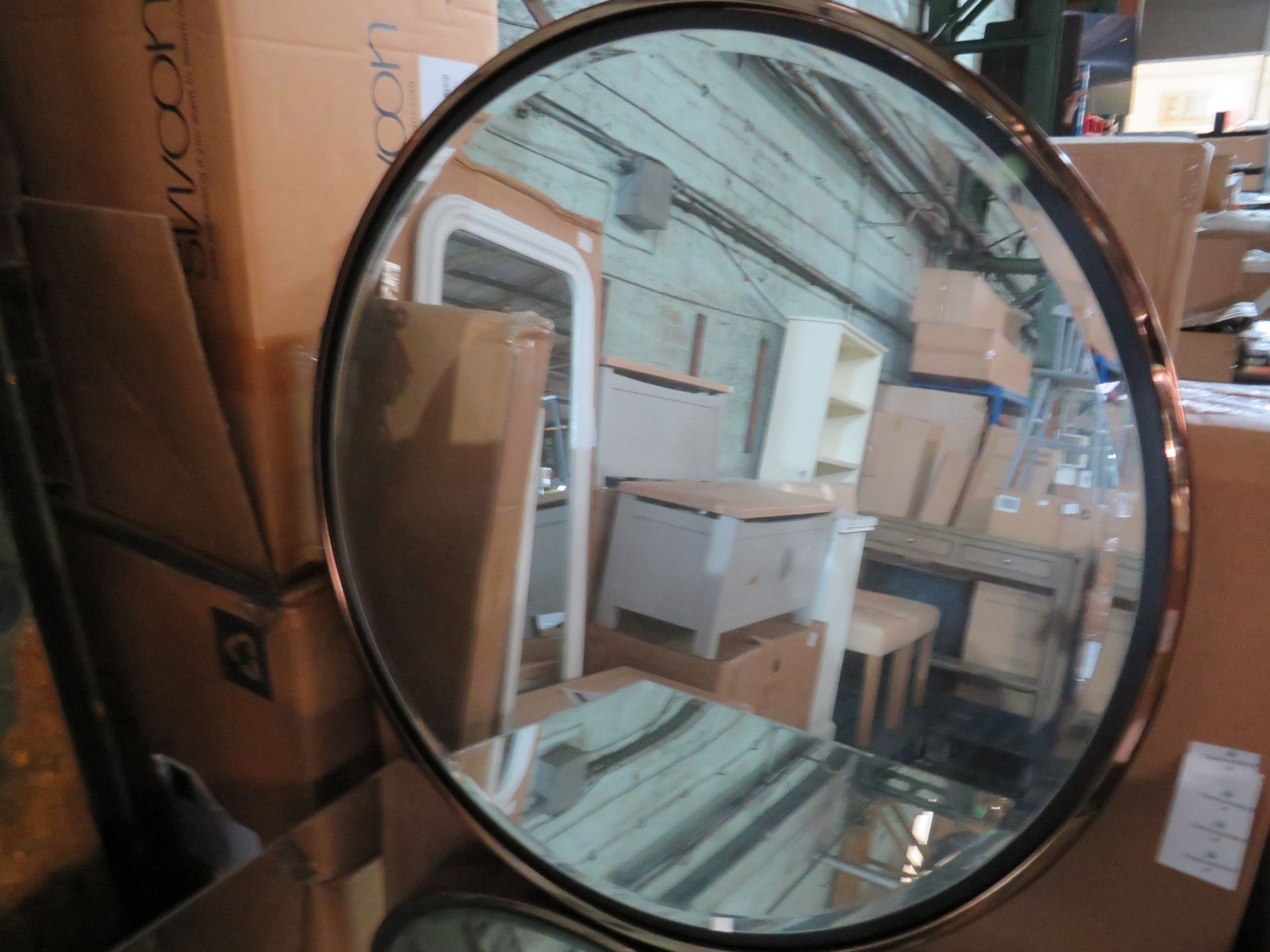 SEI Furniture Holly & Martin Wais Round Wall Mirror RRP £137.99