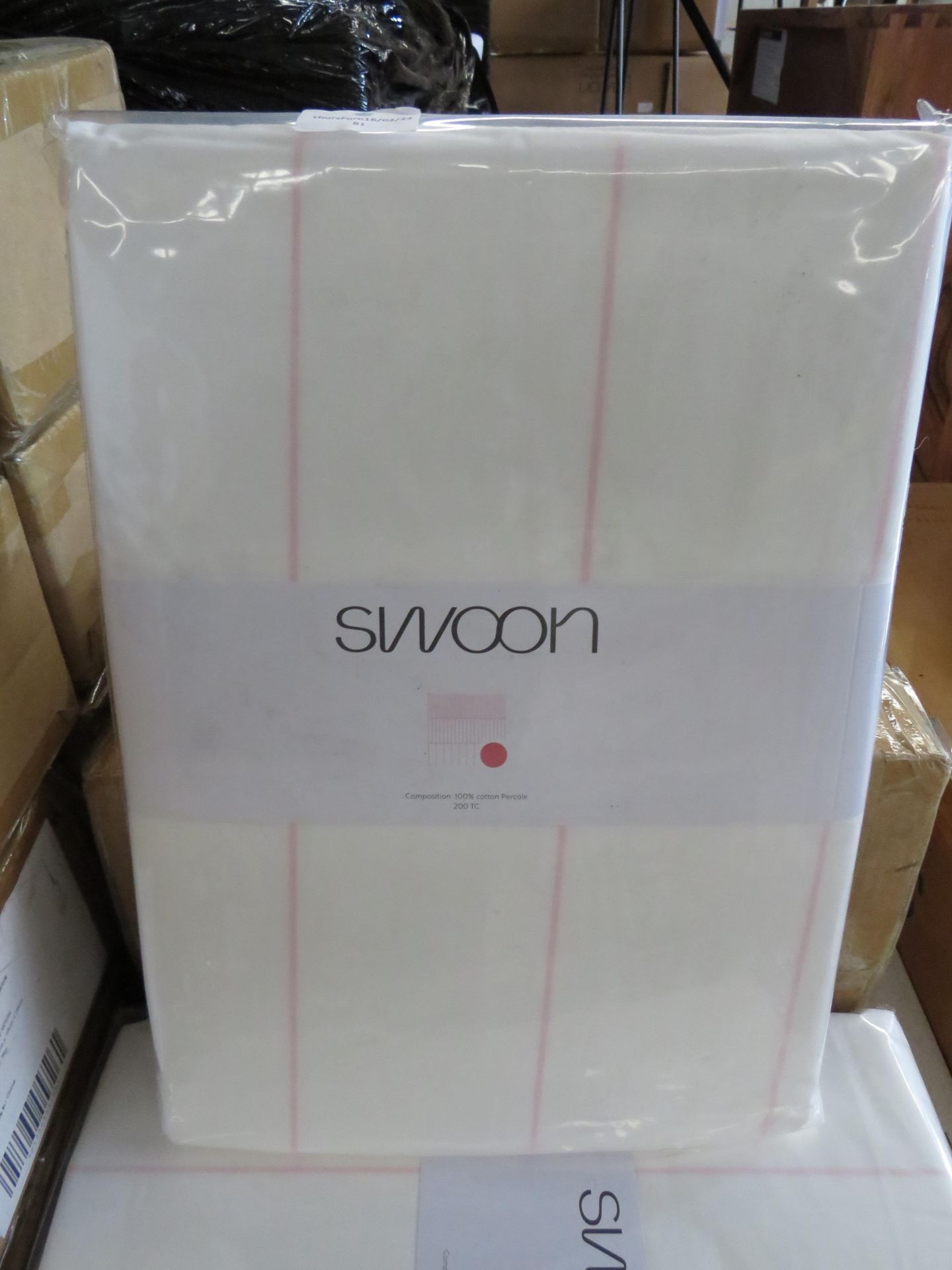 Swoon Napier Bed Linen Double 100% Cotton Pink RRP £89.00 - Image 2 of 4