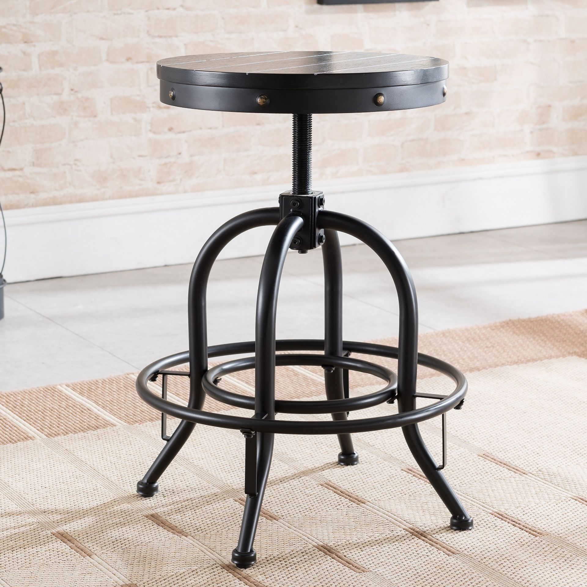 SEI Furniture Lexina Glass-Top Champagne and Black End Table RRP £178.99 - Image 2 of 5