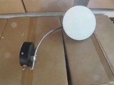 Chelsom - Chrome & Black LED Swivel Wall Light - SE/14/W1/BL/C - New & Boxed.