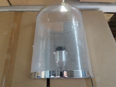 Chelsom - Chrome & Glass Curved Wall Light - SG/25/W1/C - New & Boxed.