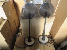 2x Chelsom - Large Pendent Light With Glass Shade - New & Boxed.