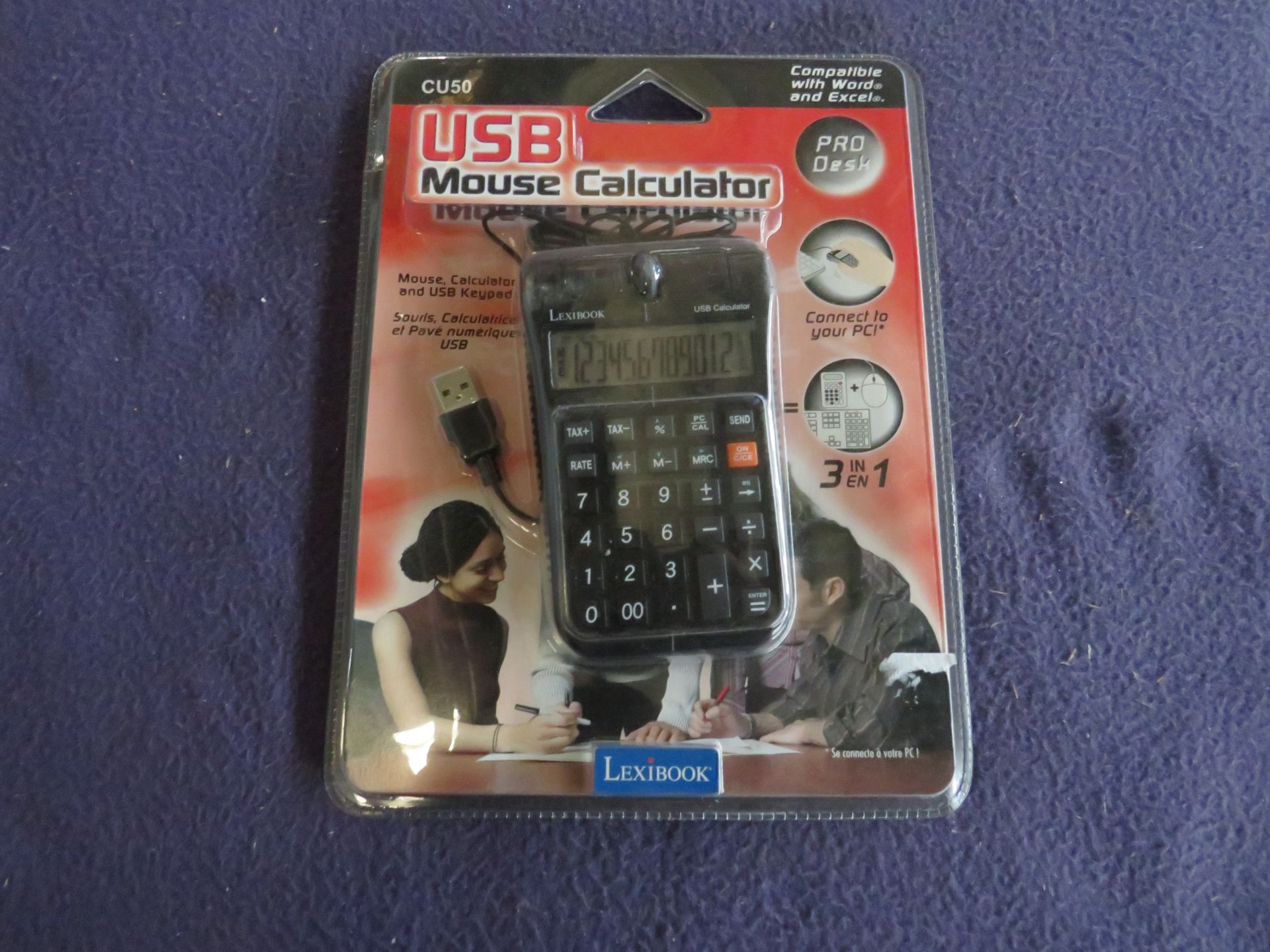 24x Lexibook - USB Mouse Calculator - Unused & Packaged.