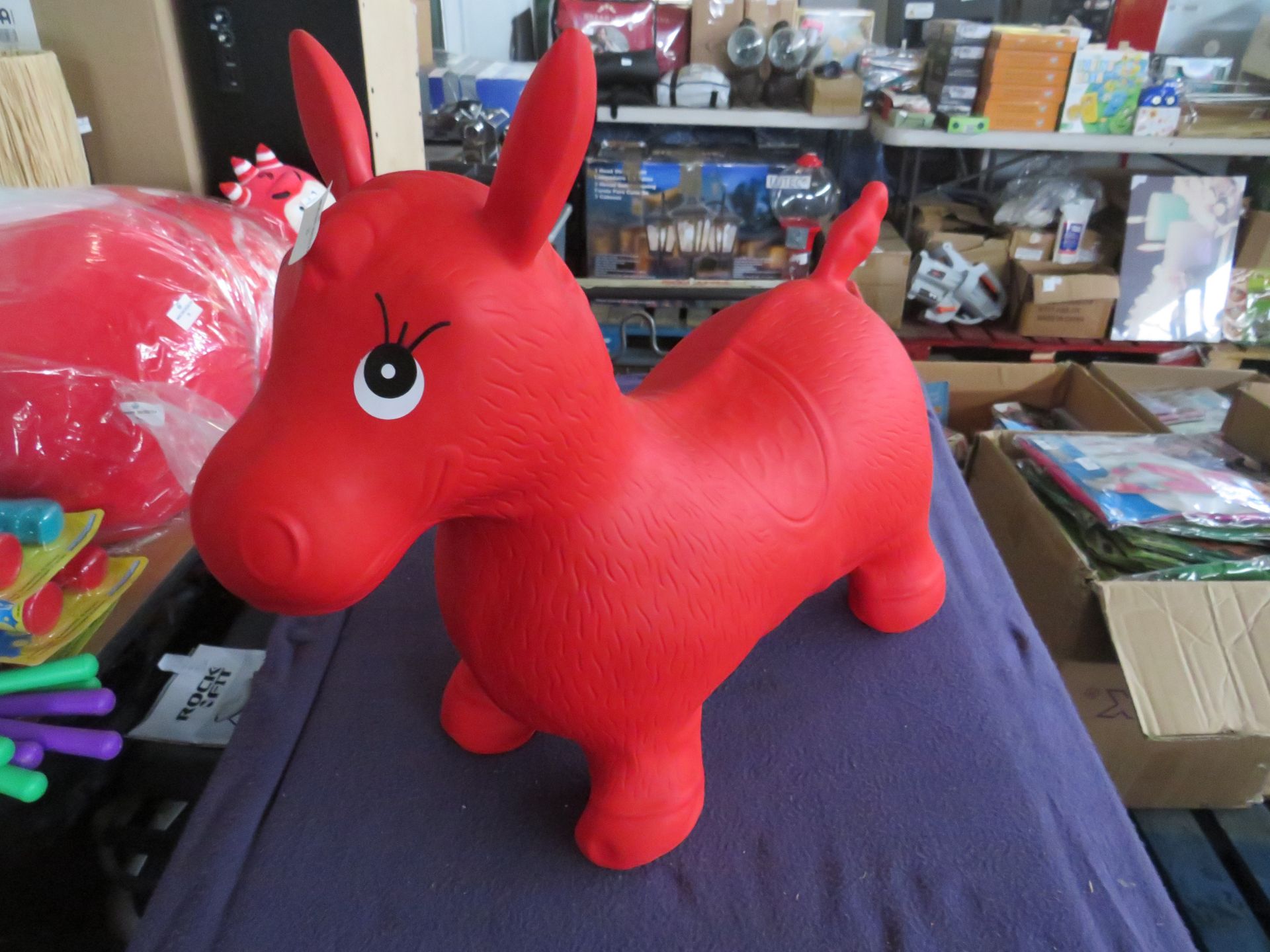 Inflatable Red Horse - No Packaging.