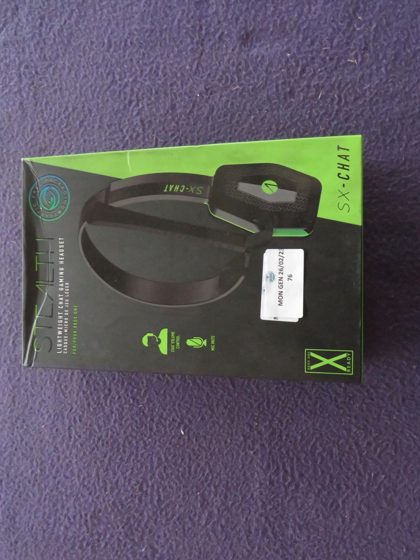 Stealth - SX-Chat Lightweight Gaming Headset - Untested & Boxed.