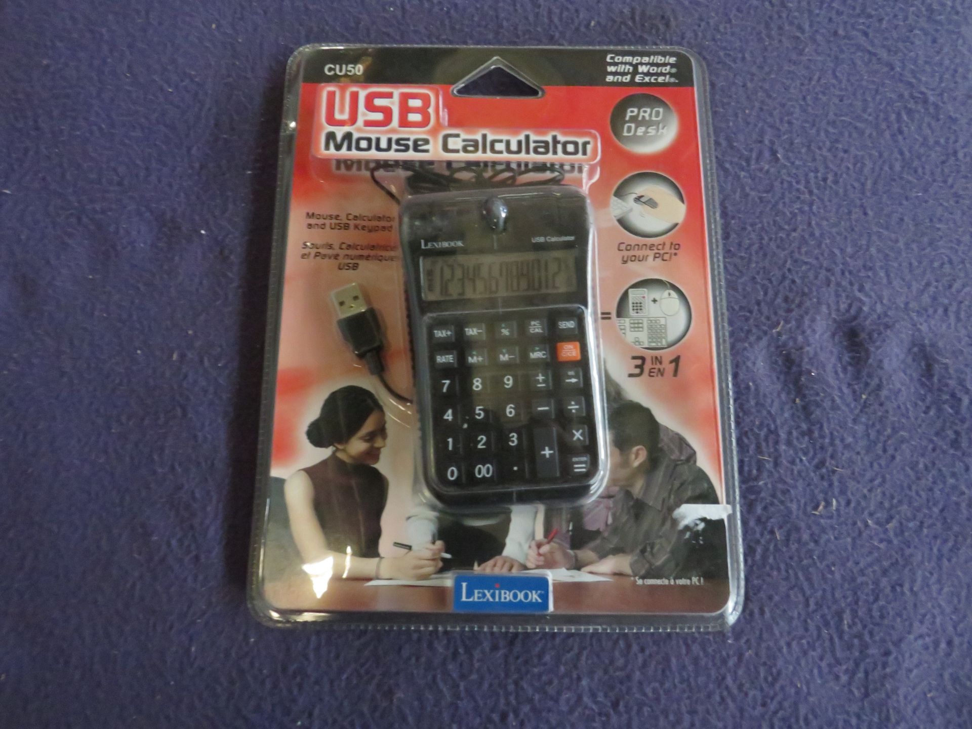 24x Lexibook - USB Mouse Calculator - Unused & Packaged.