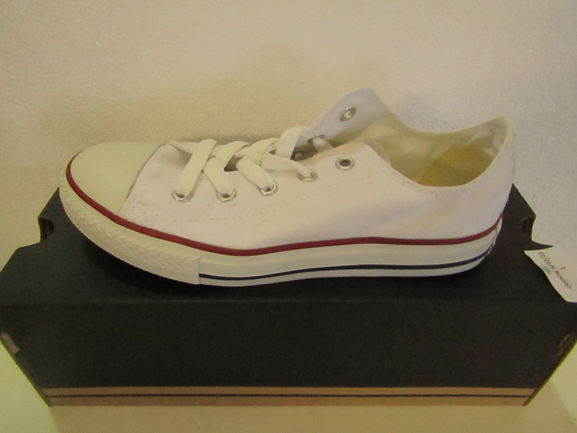 Converse All Star Optical White Canvas Trainer size UK 2.5 new & boxed