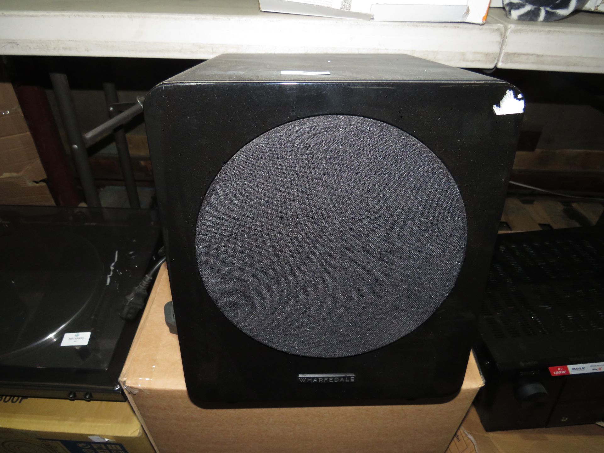 Wharfedale DX2 Black Subwoofer, looks in good condition and it powers up, RRP œ499, comes in non