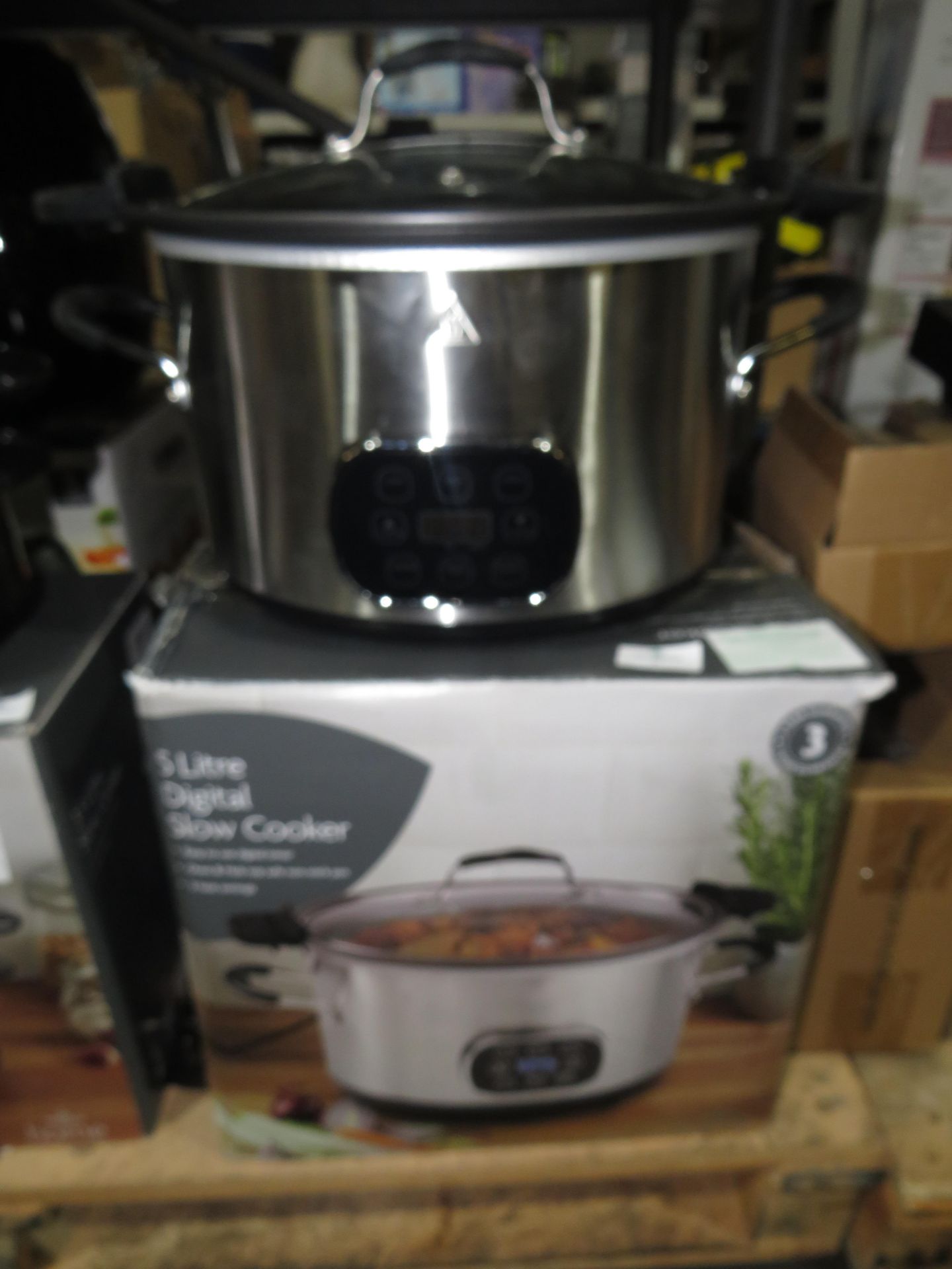 Morrison 5ltr slow cooker, tested working for heat, comes with original box